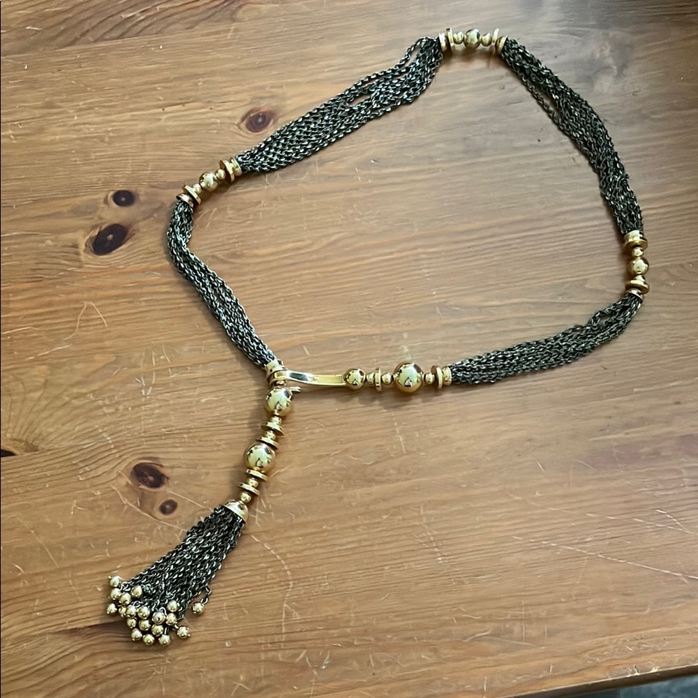 Elegant Goldtone Adjustable Necklace